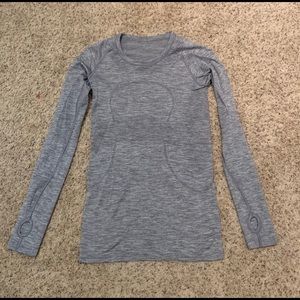 Gray Lululemon Swiftly Tech Longsleeve